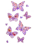 Blush Kisses - Pink and Purple Butterfly Body Jewel Mix Pack - Lunautics