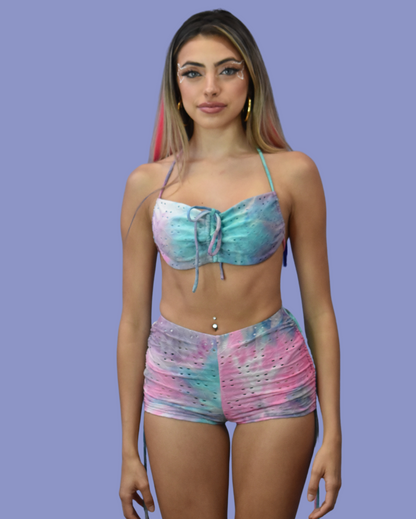 Sorbet Swirl Eyelet Set- Tie Dye - Lunautics