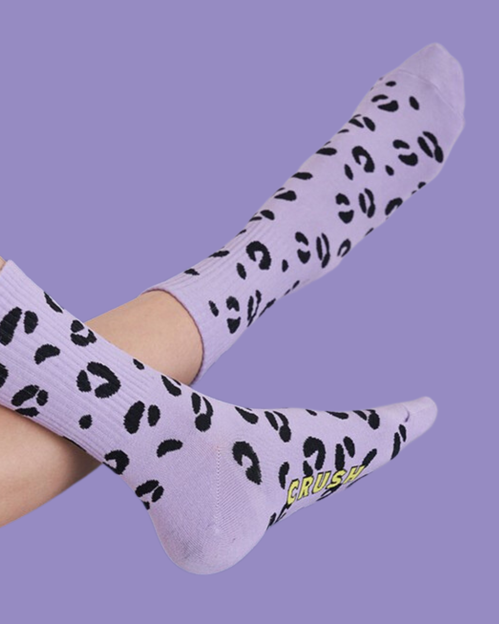 Crush Socks- Lavender Leopard - Lunautics