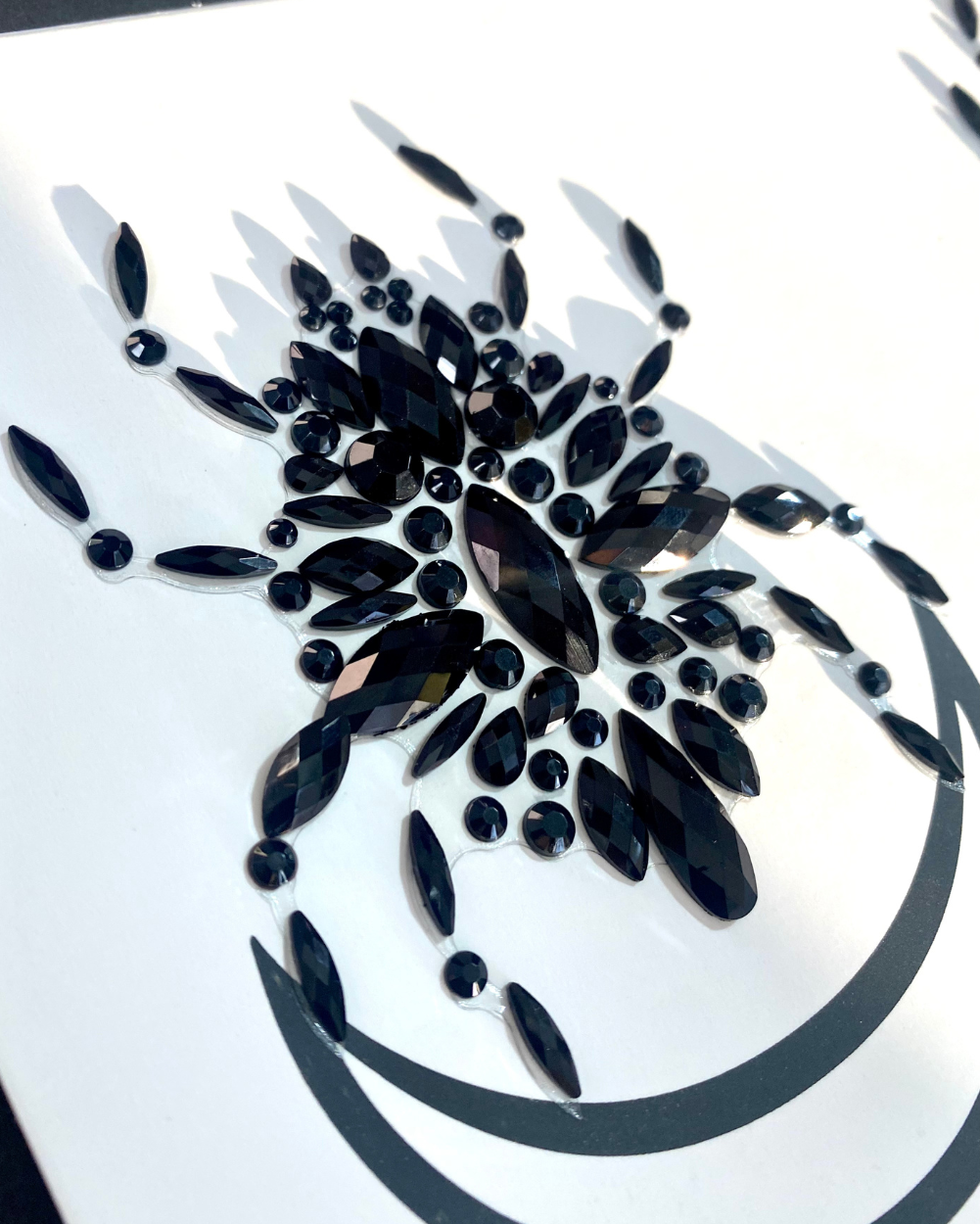 Dream Weaver - Black Spider Body Jewel Stickers - Lunautics Jewel Pasties
