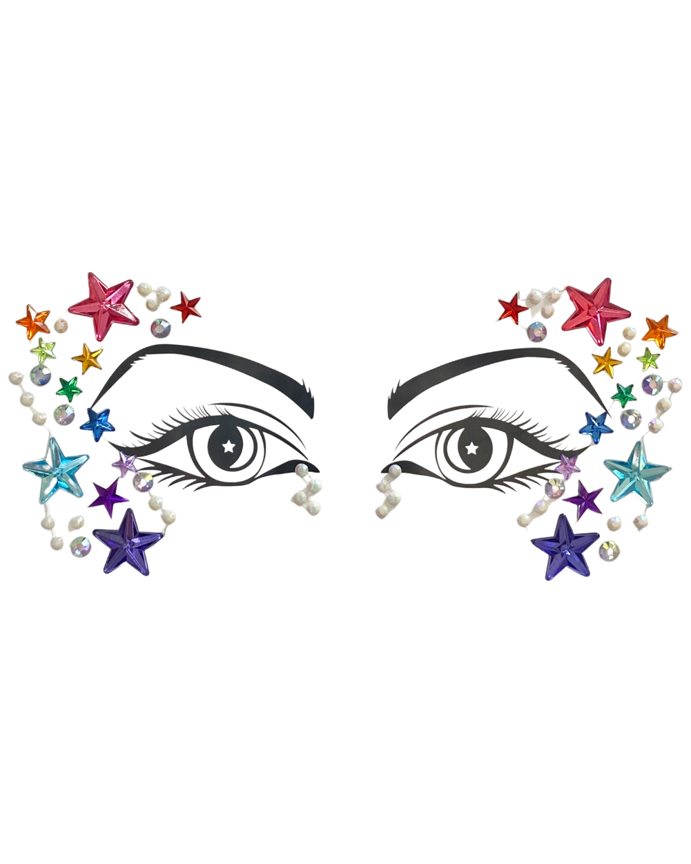 Rainbow Star Face Jewel - Bright Skies - Lunautics