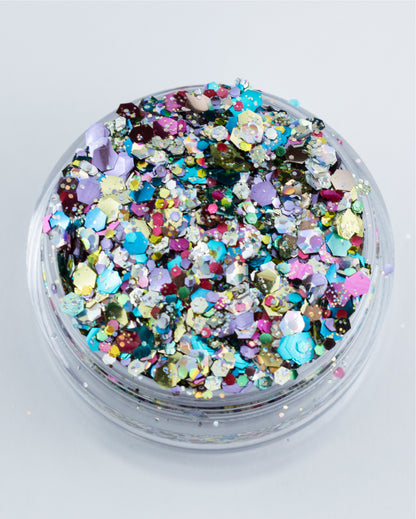 Ibiza - Holographic Rainbow Eco Glitter | Lunautics Chunky Eco Glitter