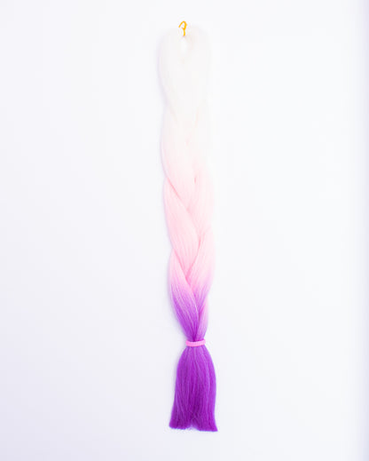 Kawaii - Pink Purple Ombré Hair Extension - Lunautics Braid-In Hair