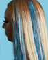 Blue Holographic Hair Tinsel - Peace | Lunautics