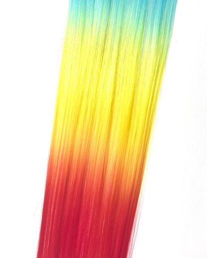 Rainbow Ombre Clip-In Hair Extensions - Lunautics
