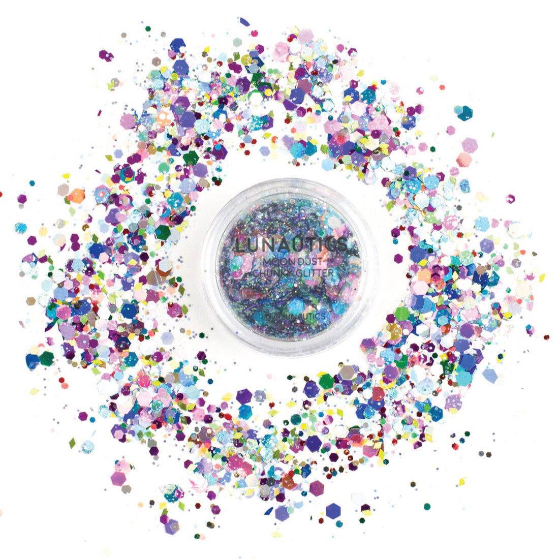 Rainbow Metallic Chunky Glitter - Prism | Lunautics