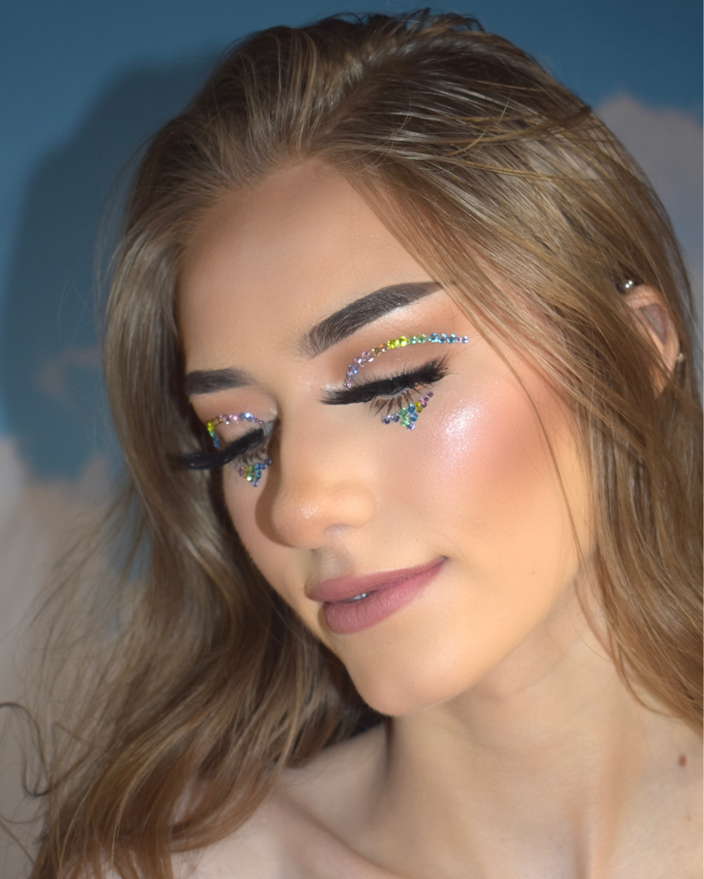 Daydream - Rainbow Cut Crease Face Jewel - Lunautics Face Jewel